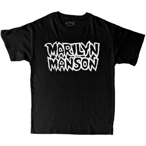 Marilyn Manson - Classic Logo Boys T-Shirt Bl in the group MERCHANDISE / Merch / Hårdrock at Bengans Skivbutik AB (5548758r)