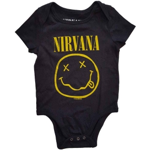Nirvana - Happy Face Toddler Bl Babygrow in the group MERCHANDISE / Merch / Pop-Rock at Bengans Skivbutik AB (5548765r)