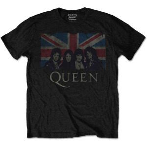 Queen - Vtge Union Jack Boys T-Shirt Bl in the group MERCHANDISE / Merch / Pop-Rock at Bengans Skivbutik AB (5548807r)