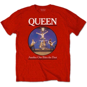 Queen - Another One Bites.. Boys T-Shirt Red in the group MERCHANDISE / Merch / Pop-Rock at Bengans Skivbutik AB (5548809r)