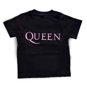 Queen - Pink Logo Toddler T-Shirt Bl in the group MERCHANDISE / Merch / Pop-Rock at Bengans Skivbutik AB (5548810r)