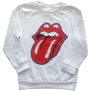 Rolling Stones - Classic Tongue Boys T-Shirt Wht Sw in the group MERCHANDISE / Merch / Pop-Rock at Bengans Skivbutik AB (5548821r)