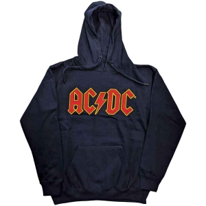 Ac/Dc - Logo Uni Navy Hoodie in the group MERCHANDISE / Hoodies / Hårdrock at Bengans Skivbutik AB (5550912r)