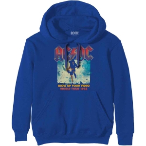 Ac/Dc - Blow Up Your Video Uni Blue Hoodie in the group MERCHANDISE / Hoodies / Hårdrock at Bengans Skivbutik AB (5550914r)