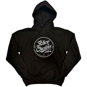 Alice In Chains - Circle Emblem Uni Bl Hoodie in the group MERCHANDISE / Hoodies / Pop-Rock at Bengans Skivbutik AB (5551290r)