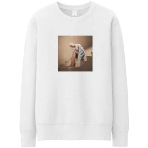 Ariana Grande - Staircase Uni Wht Sweatshirt in the group MERCHANDISE / Hoodies / Pop-Rock at Bengans Skivbutik AB (5551299r)