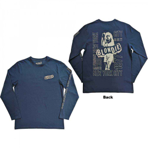 Blondie - Nyc  77 Uni Denim Long Sleeve  in the group MERCHANDISE / Hoodies / Pop-Rock at Bengans Skivbutik AB (5552080r)