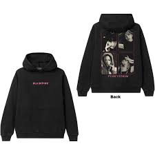 Blackpink - Pink Venom Group Photo Uni Bl Hoodie  in the group MERCHANDISE / Hoodies / K-Pop at Bengans Skivbutik AB (5552125r)