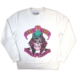 Guns N Roses - Axl Skull Uni Wht Sweatshirt in the group OUR PICKS / New Merch / June at Bengans Skivbutik AB (5552580r)