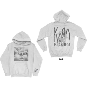 Korn - Requiem Uni Wht Hoodie in the group MERCHANDISE / Hoodies / Hårdrock at Bengans Skivbutik AB (5552922r)