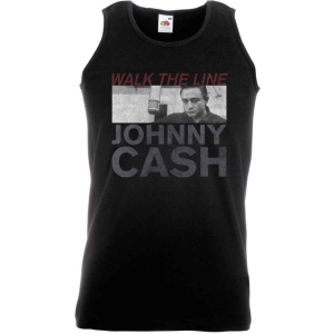 Johnny Cash - Studio Shot Uni Bl Vest T-Shirt  in the group MERCHANDISE / T-shirt / Country at Bengans Skivbutik AB (5552950)