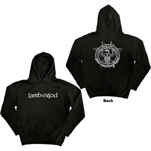 Lamb Of God - Skeleton Eagle Uni Bl Hoodie in the group MERCHANDISE / Hoodies / Pop-Rock at Bengans Skivbutik AB (5553192r)