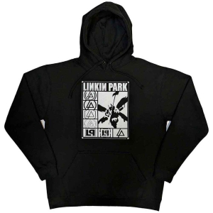 Linkin Park - Logos Rectangle Uni Bl Hoodie in the group MERCHANDISE / Hoodies / Hårdrock at Bengans Skivbutik AB (5553205r)