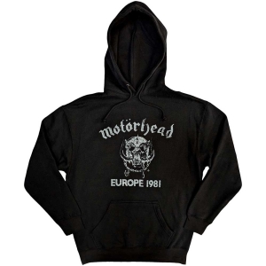 Motorhead - Europe  81 Uni Bl Hoodie in the group MERCHANDISE / Hoodies / Hårdrock at Bengans Skivbutik AB (5553230r)