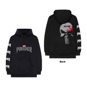 Marvel Comics - Punisher Stamp Uni Bl Hoodie in the group MERCHANDISE / Hoodies / Film-Musikal at Bengans Skivbutik AB (5553243r)