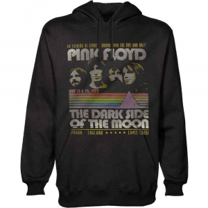 Pink Floyd - Retro Stripes Uni Bl Hoodie in the group MERCHANDISE / Hoodies / Pop-Rock at Bengans Skivbutik AB (5553928r)