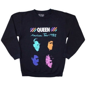 Queen - American Tour 82 Navy Sweatshirt  in the group OUR PICKS / New Merch / June at Bengans Skivbutik AB (5553968r)