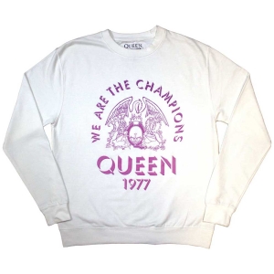 Queen - Champions 77 Wht Sweatshirt  in the group OUR PICKS / New Merch / June at Bengans Skivbutik AB (5553970r)