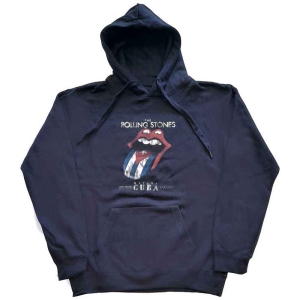 Rolling Stones - Havana Cuba Uni Navy Hoodie  in the group MERCHANDISE / Hoodies / Pop-Rock at Bengans Skivbutik AB (5554680r)