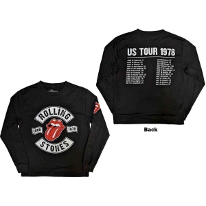 Rolling Stones - Us Tour 1978 Uni Bl Sweatshirt  in the group MERCHANDISE / Hoodies / Pop-Rock at Bengans Skivbutik AB (5554692r)