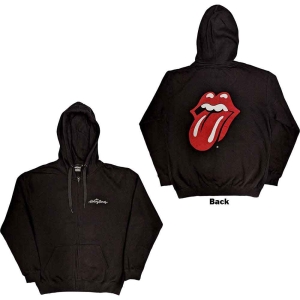 Rolling Stones - Logo & Tongue Uni Bl Zip Hoodie  in the group MERCHANDISE / Hoodies / Pop-Rock at Bengans Skivbutik AB (5554697r)