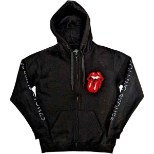 Rolling Stones - Hd Shattered Tongue Uni Bl Zip Hoodie  in the group MERCHANDISE / Hoodies / Pop-Rock at Bengans Skivbutik AB (5554698r)