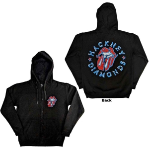 Rolling Stones - Hackney Diamonds Stars Bl Zip Hoodie  in the group MERCHANDISE / Hoodies / Pop-Rock at Bengans Skivbutik AB (5554699r)