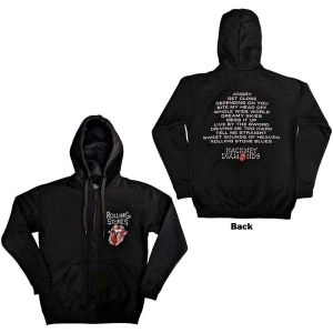 Rolling Stones - Hackney Diamonds Tracks Bl Zip Hoodie  in the group MERCHANDISE / Hoodies / Pop-Rock at Bengans Skivbutik AB (5554700r)