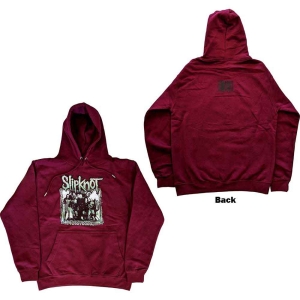 Slipknot - Barcode Photo Uni Maroon Hoodie  in the group MERCHANDISE / Hoodies / Hårdrock at Bengans Skivbutik AB (5554724r)