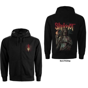 Slipknot - Burn Me Away Uni Bl Zip Hoodie  in the group MERCHANDISE / Hoodies / Hårdrock at Bengans Skivbutik AB (5554727r)