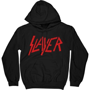 Slayer - Distressed Logo Bl Hoodie  in the group MERCHANDISE / Hoodies / Hårdrock at Bengans Skivbutik AB (5554734r)