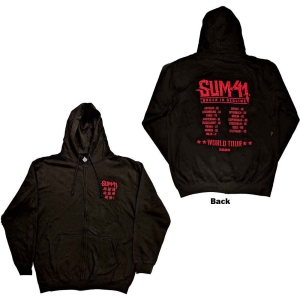 Sum 41 - Order In Decl Tour 20 Bl Zip Hoodie  in the group MERCHANDISE / Hoodies / Punk at Bengans Skivbutik AB (5554755r)