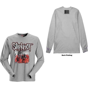 Slipknot - Self-Titled Uni Grey Longsleeve  in the group MERCHANDISE / T-shirt / Hårdrock at Bengans Skivbutik AB (5554914r)