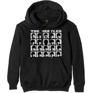 The Beatles - Hard Days Night Faces Bl Hoodie  in the group MERCHANDISE / Hoodies / Pop-Rock at Bengans Skivbutik AB (5555331r)