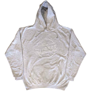 Strokes - Distressed Magna Mono Grey Hoodie  in the group MERCHANDISE / Hoodies / Pop-Rock at Bengans Skivbutik AB (5555362r)