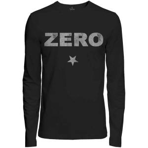 Smashing Pumpkins - Zero Distress Print Bl Longsleeve  in the group MERCHANDISE / T-shirt / Pop-Rock at Bengans Skivbutik AB (5555503r)