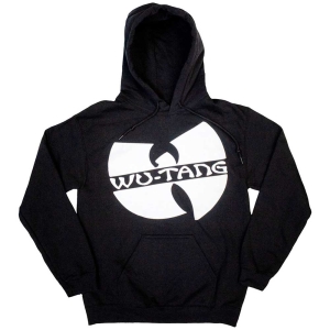 Wu-Tang Clan - Slanted Logo Mono Uni Bl Hoodie  in the group MERCHANDISE / Hoodies / Hip Hop-Rap at Bengans Skivbutik AB (5555602r)