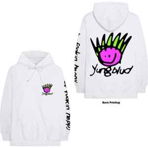 Yungblud - Face Uni Wht Hoodie in the group MERCHANDISE / Hoodies / Pop-Rock at Bengans Skivbutik AB (5555608r)