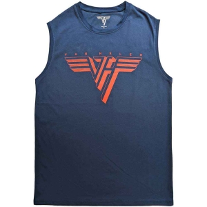 Van Halen - Classic Red Logo Denim Tank Top  in the group MERCHANDISE / T-shirt / Hårdrock at Bengans Skivbutik AB (5555678r)