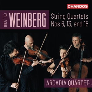 Arcadia Quartet - Weinberg: String Quartets, Vol. 4 in the group CD / Klassiskt at Bengans Skivbutik AB (5555781)