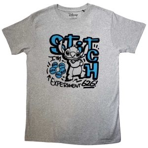 Lilo & Stitch - Experiment Uni Grey T-Shirt in the group MERCHANDISE / T-shirt / Film-Musikal at Bengans Skivbutik AB (5557016r)