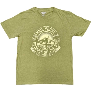 Neil Young - Tractor Seal Uni Green T-Shirt in the group MERCHANDISE / T-shirt / Pop-Rock at Bengans Skivbutik AB (5557232r)