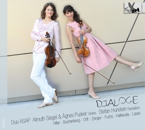 Duo Asap Stefan Hunstein - Dialoge - Works For Violin Duo And in the group OUR PICKS / Christmas gift tip CD at Bengans Skivbutik AB (5557758)