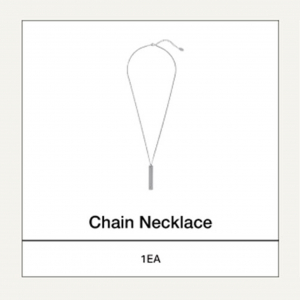 Bts - Monochrome Chain Necklace in the group MERCHANDISE / Merch / K-Pop at Bengans Skivbutik AB (5557942)