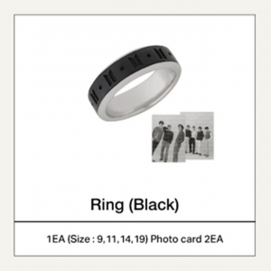 Bts - Monochrome Ring (Black) in the group MERCHANDISE / Merch / K-Pop at Bengans Skivbutik AB (5557944)