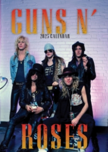 Guns N' Roses - 2025 Calendar in the group OUR PICKS / Friday Releases / Friday the 16th of August at Bengans Skivbutik AB (5560285)