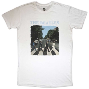 The Beatles - Abbey Road & Logo Lady Wht T-Shirt in the group MERCHANDISE / T-shirt / Nyheter / Pop-Rock at Bengans Skivbutik AB (5562462r)