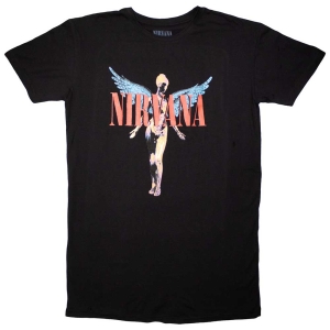 Nirvana - Angelic Lady Bl T-Shirt in the group MERCHANDISE / T-shirt / Nyheter / Pop-Rock at Bengans Skivbutik AB (5562465r)