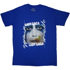 Lady Gaga - Artpop Facepaint Uni Blue T-Shirt in the group MERCHANDISE / T-shirt / Pop-Rock at Bengans Skivbutik AB (5562485r)