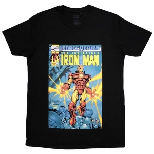 Marvel - Invincible Iron Man Cover Bl T-Shirt in the group MERCHANDISE / T-shirt / Film-Musikal at Bengans Skivbutik AB (5562550r)